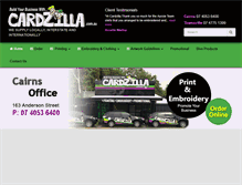 Tablet Screenshot of cardzilla.com.au